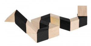Fr_17306-Test IQ Puzzle 3D din lemn de bambus Sarpe, Fridolin