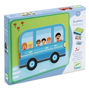 Joc magnetic cu Vehicule, Djeco