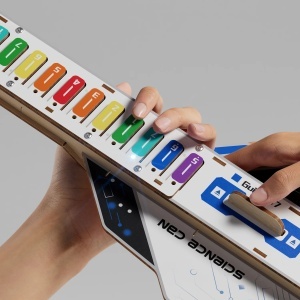 Componente din lemn pentru chitară DIY cu tastatura luminoasă