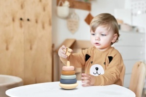 Jucarie educativa pentru copii Roly Poly  din lemn FSC