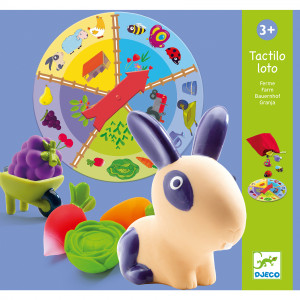 DJ08135-Joc Ferma Tactilo Loto pentru invatare prin simturi, Djeco