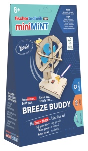 Kit STEM Ventilator din lemn miniMINT BreezeBuddy, Fischertechnik