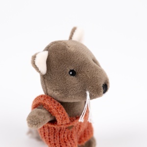 Lupul Rob miniatural – jucărie de pluș pentru călătorii