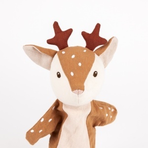 Papusa de mana Caprior din bumbac, 26 cm