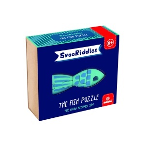 Puzzle 3D Peste din lemn – litere care formează un pește