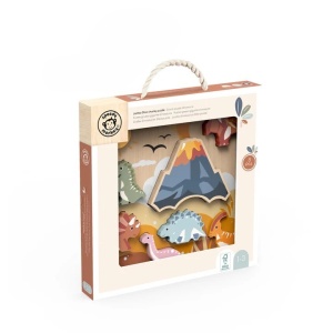 Puzzle cu dinozauri din lemn, Speedy Monkey