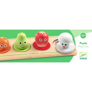 DJ01121 Puzzle din lemn Fructe si legume Djeco