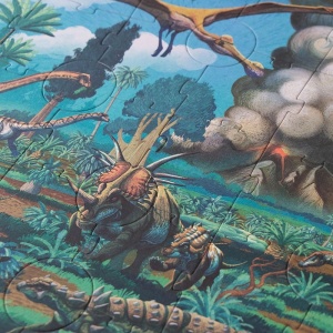 Lj_PZ600U-Puzzle Epoca dinozaurilor, Londji
