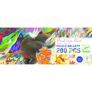 Puzzle artistic Trupa muzicala din padure, Djeco