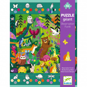 DJ07149-Puzzle 54 piese mari Aventuri in padure, Djeco