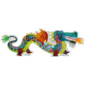 DJ07170-Puzzle Dragon colorat din 58 piese Djeco