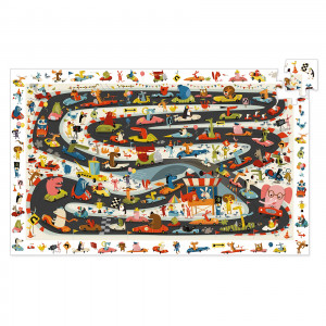 DJ07564-Puzzle 3 ani Raliul masinilor, Djeco 