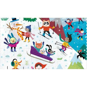LJ_PZ450U-Puzzle reversibil Haideti la munte!, Londji