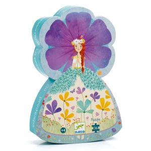 DJ07238 - Puzzle Zana Primaverii in cutie decorativa tip silueta, Djeco