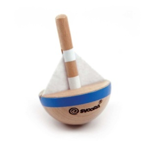Set 2 titireze din lemn Island Breeze pentru copii 3+.