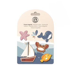 Set de 5 magneți din lemn cu tematică ocean