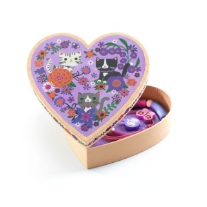 Set cadou pentru fetițe – brățări și cutie inimă