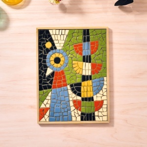 100 de plăcuțe ceramice colorate pentru compoziții în mozaic