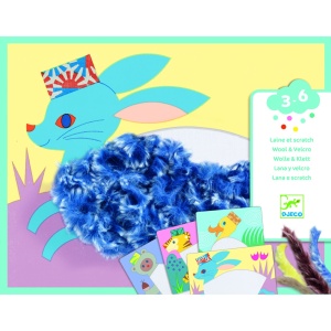 Djeco Wool & Velcro – planșe refolosibile cu lână moale