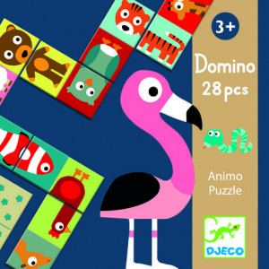 DJ08165-Joc educativ Domino Animo colorat Djeco
