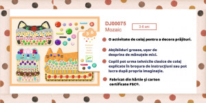 DJ00075 -Joc creativ mozaic cu prajiturele, Djeco