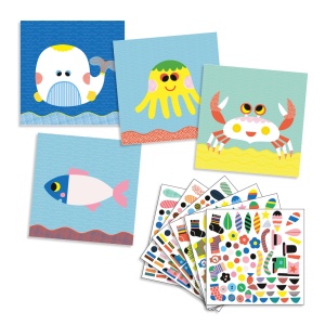 DJ08931-Colaj pentru copii Creaturi marine, Djeco