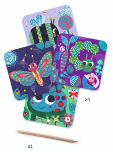 DJ09092-Set creativ de razuit Insecte prietenoase, Djeco