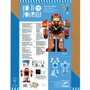 DJ07984-Joc creativ DIY Ceasul robot, Djeco