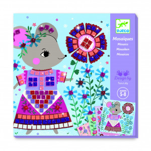 DJ09425-Planșe cu animale decorate prin tehnica mozaicului, Djeco