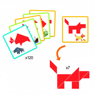 DJ08470-Joc de rabdare Tangram, Djeco