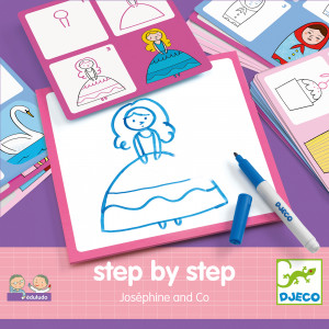 DJ08320-Montessori Deseneaza pas cu pas printese, Djeco