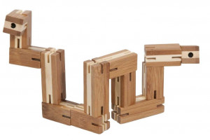 Fr_17518-Test IQ Puzzle 3D din lemn de bambus Flexic