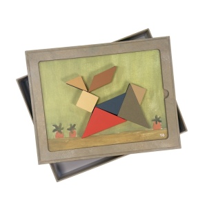 Tangram magnetic - piese și modele interactive pentru copii peste 5 ani
