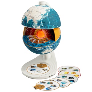 TB_160232-Lumină internă glob Pământ – miezul planetei simulat vizual, TopBright