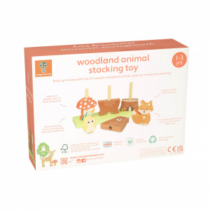 OTT12111_Jucarie din lemn de stivuit cu animalele padurii, Orange Tree Toys 