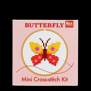 Kit Mini Cross Stitch - Fluture de cusut pentru începători