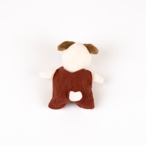Minifigurina de plus cu salopeta 