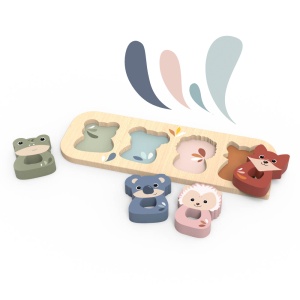 Puzzle cu animale din lemn, Speedy Monkey