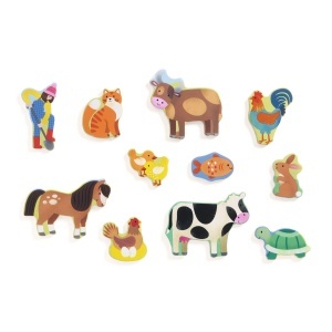 Ambalaj puzzle din lemn fermă 22 piese