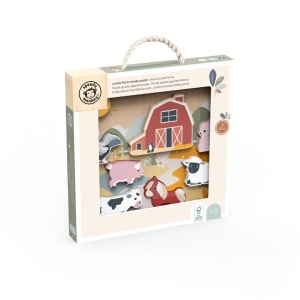 Puzzle din lemn Ferma, Speedy Monkey