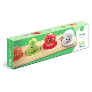 DJ01121 Puzzle din lemn Fructe si legume Djeco