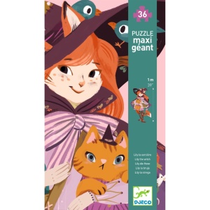 Vrajitoarea Lily - puzzle silueta urias, Djeco