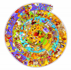 DJ07470-Puzzle 350 piese Evolutie, Djeco