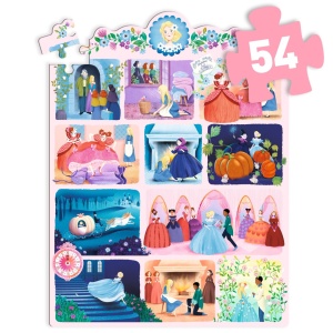 DJ07053 Puzzle poveste Cenusareasa cu 54 de pieseDjeco