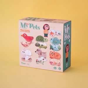 LJ_PZ003U-Puzzle Animale de companie, Londji