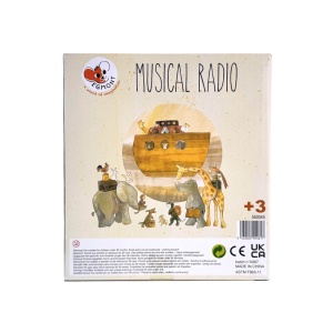 Cutie muzicala model radio cu buton Arca lui Noe, Egmont Toys