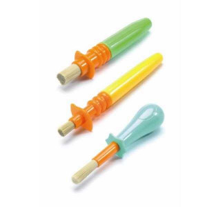 DJ09007-Set 3 pensule ergonomice pentru copii mici, Djeco