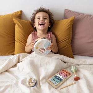 Set de instrumente muzicale din lemn Speedy Monkey
