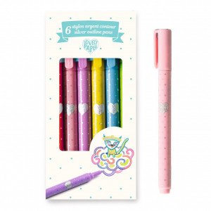 DD03798-set-6 carioci metalice Lovely Paper, Djeco