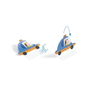 DJ00043 - Set sustenabil din hârtie și carton FSC – stickere lift-up, Djeco